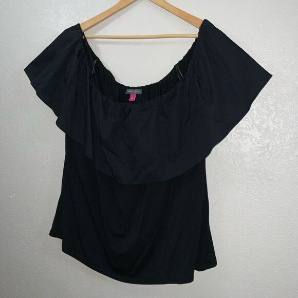 Vince Camuto Off the Shoulder Top in Black size 3X - Picture 3 of 8